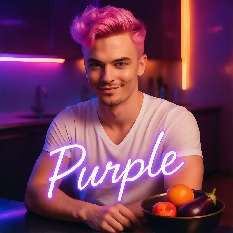 Peach and Purple cover